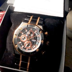 Black stainless steel Daniel Steiger Men's watch